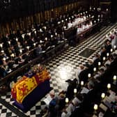 A few moments later and the Queen’s  coffin was lowered into the Royal Vault.