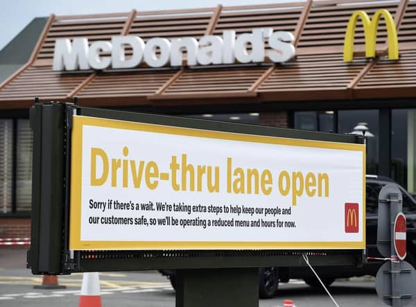 <p>Stricter drive-thru rules in McDonald’s could be introduced in a bid to stop littering - by printing number plates of cars on the bags. Picture by Lisa Ferguson</p>