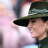 Catherine, Princess of Wales, attends the Christmas Day service at St Mary Magdalene Church in Sandringham on December 25. 