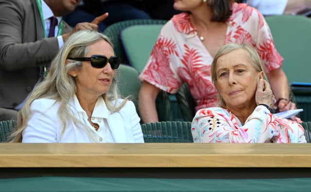 Czech’s former tennis player Martina Navratilova (R) has received a double cancer diagnosis