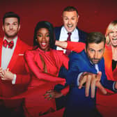 Comic Relief - Red Nose Day 2023,17-02-2023,Joel Dommett, AJ Odudu, Paddy McGuinness, David Tennant, Zoë Ball,BBC/Comic Relief,Nicky Johnston