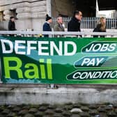 The RMT has been staging strike action at Network Rail since last July (Photo by Leon Neal/Getty Images)