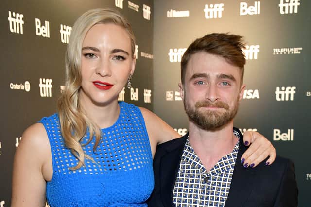 Erin Darke and Daniel Radcliffe attend the "Weird: The Al Yankovic Story" Premiere during the 2022 Toronto International Film Festival at Royal Alexandra Theatre on September 08, 2022 in Toronto, Ontario. (Photo by Araya Doheny/Getty Images)