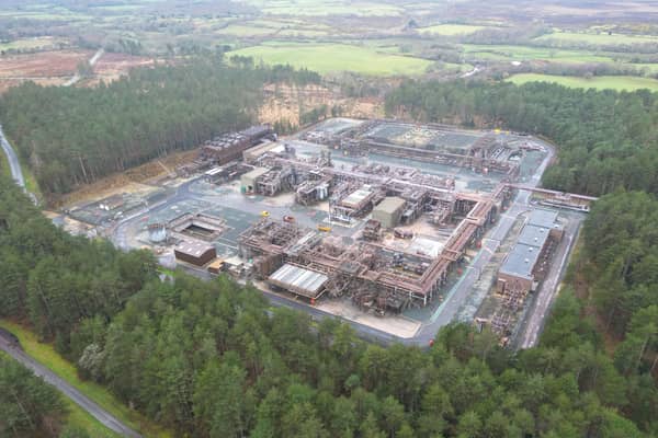  A general view of The Wytch Farm oil production centre, on March 27, 2023 in Poole, England