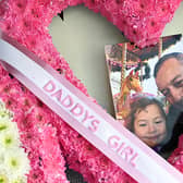 Detail View of floral tributes at the Funeral of Olivia Pratt-Korbell at St Margaret Mary’s Church on September 15, 2022 in Liverpool. (Photo by Richard Martin-Roberts/Getty Images)