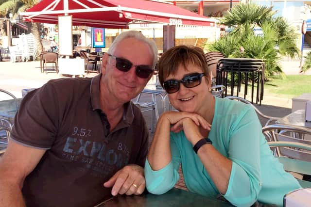 Christine and Manfred Rehm pictured when they were living in Spain near Alicante.  