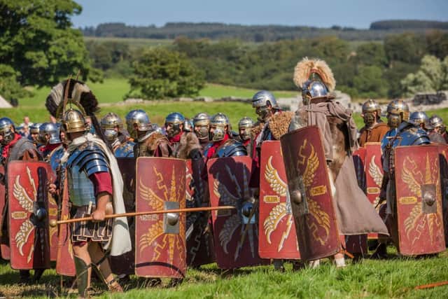 1,900 years ago Roman Legionaires could be seen at Hadrian's Wall (photo: English Heritage)
