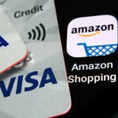 Visa credit cards and Amazon shopping online