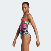 Adidas model sports women's swimwear