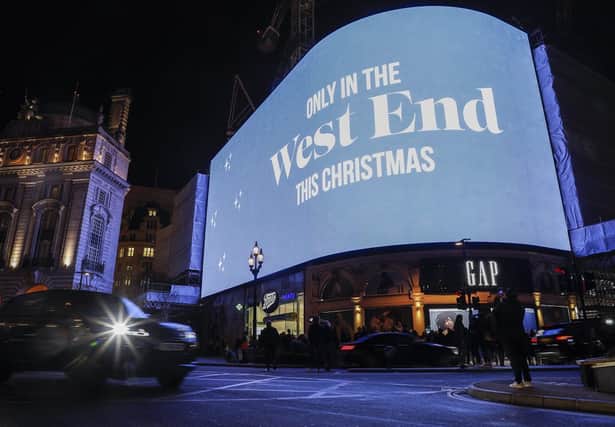Londons West End, as the Christmas lights are switched-on across the whole district (photo: David Parry/PA Wire)