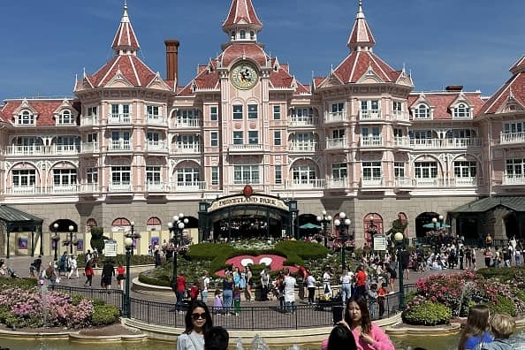 PARIS, FRANCE - MAY 30: A general view of Paris Disneyland during the workers' strike in Paris, France on May 30, 2023. (Photo by Mohamad Salaheldin Abdelg Alsayed/Anadolu Agency via Getty Images)