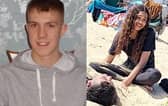 Joe Abbess, 17, and Sunnah Khan, 12, died after getting into difficulty in the water off Bournemouth beach (Photo: Dorset Police / Stephanie Williams / Twitter)