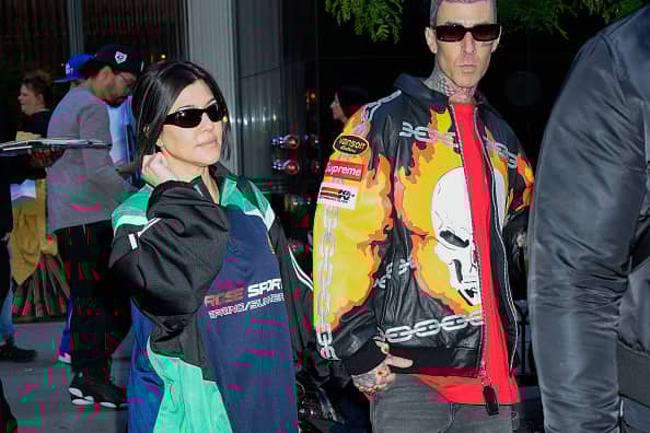 Kourtney Kardashian made a shock pregnancy announcement at the Blink 182 concert in New York. (Photo by Gotham/GC Images)
