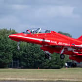 A Red Arrow jet has found a new home at Coneygarth Services