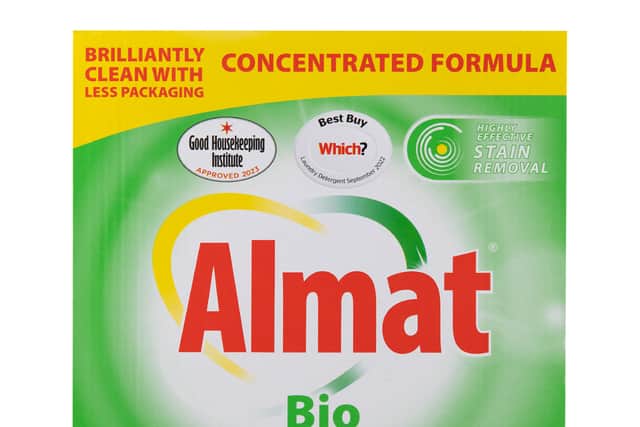 Aldi own-brand Almat Bio Washing Powder