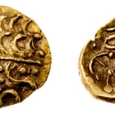 The circa 50 BC gold coin was found in a Hampshire field.