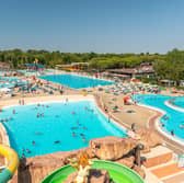 Eurocamp at Marina di Venezia   in Italy boasts a massive pool complex as well as being next to the beach