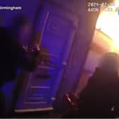 An arson in Villa Road, Lozells, Birmingham, saw officers help two people to safety.
Firearms officers who were out on patrol were the first on the scene after spotting the fire just before midnight on Sunday.
After alerting the fire service, officers entered the next-door building and led the occupants to safety.