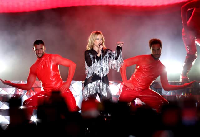 Kylie is performing at BST Hyde Park this weekend (Photo by  Amy Sussman/Getty Images)