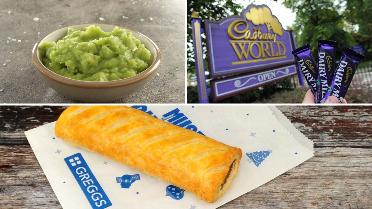 The food and drink that represents 13 UK cities named - from mushy peas to Cadbury's