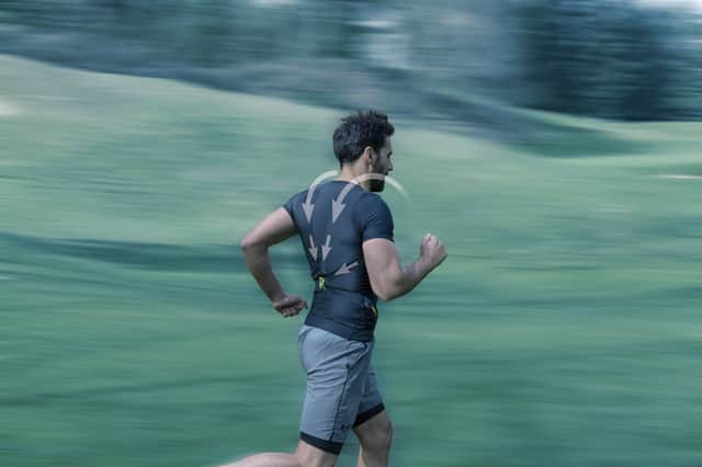 The Sports T-Shirt is a compression-style top which provides support as you exercise
