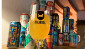 A selection of the beers in the BrewDog Craft Beer Advent Calendar 2024