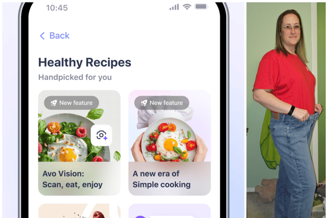 Kim lost over three stone after signing up to the app