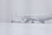 The now open runways at Manchester Airport.