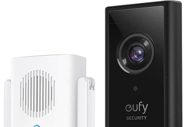 The Eufy S210 Security Video Doorbell Camera comes with a chime