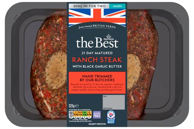 Decadent steak is on Morrisons' Valentine's Day menu