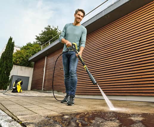 Clearing grime off paving slabs can be a therapeutic spring chore - if you've got a decent pressure washer