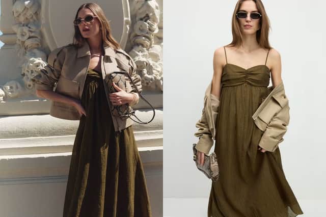 The Lyocell Rich Textured Midaxi Cami Dress £45,