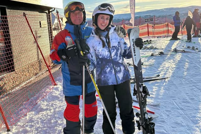 Me and my skiing instructor Bobo. (Photo: Isabella Boneham)