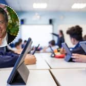 Actor and father Hugh Grant has spoken out against screens in schools