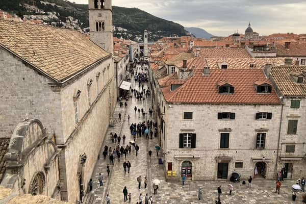 A view over Dubrovnik's Old Town from the walls