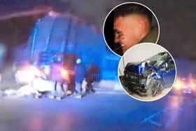 Drink driver crashes into wall and leaves injured passengers behind