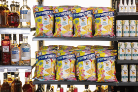 Popworks and Malibu partner up to create cocktail flavoured crisps