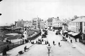 The Esplanade, Bangor, County Down, viewed from Central Hotel, in around 1900