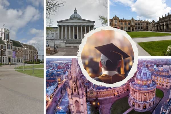 Universities from across England and Scotland came out on top  in the 2026 league table