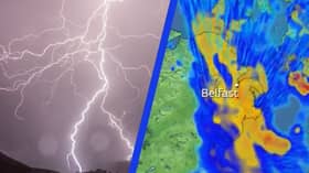 Met Office thunderstorm warning in place for parts of Northern Ireland.