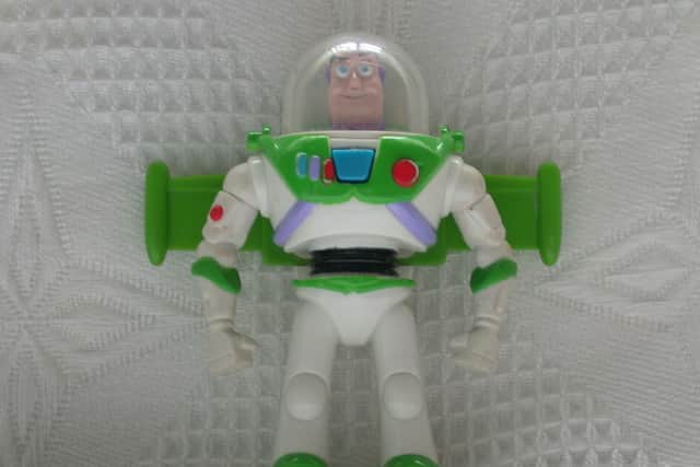 The Buzz Lightyear figure given away with McDonald's Happy Meals in 2000 to mark the release of Toy Story 2
