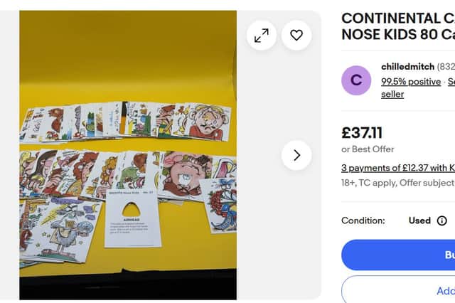 Collectors were invited to wear Snoots cards on their noses