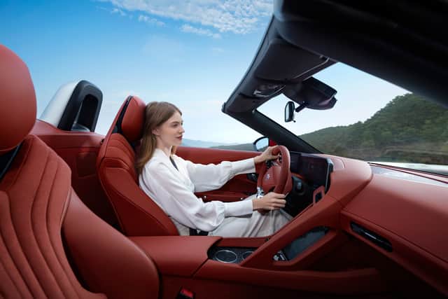 The interior is lovely, but the four screens are a bit of a tech overload