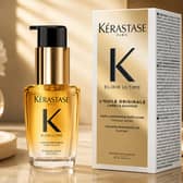 Kérastase Elixir Ultime Hair Oil is designed to smooth frizz, boost shine and help reduce the appearance of split ends.
