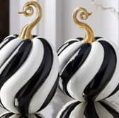 Very’s £28 set of two monochrome pumpkin decorations could be an easy way to give your home a subtle Halloween update