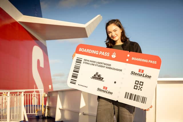 Neha-nami Ligertwood, Queen’s University student and winner of the Stena Line Student Ambassador 25/26