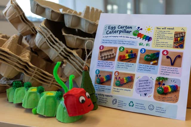 Examples of resources being repurposed for play.