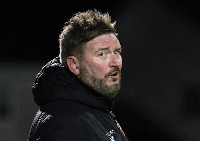 Pacemaker Belfast 27-11-17
Portadown v Glenavon - Mid Ulster Cup
Portadown's manager Niall Currie during today's game at , Portadown.  Photo by David Maginnis/Pacemaker Press