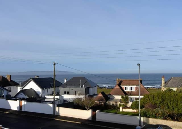 This Portstewart property enjoys sea views