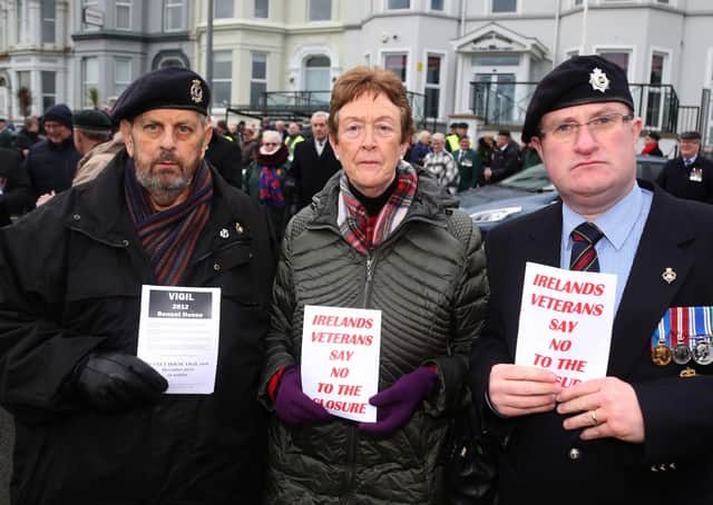 From left, James McCurdy Ballycastle, Councillor Joan Baird from Ballycastle and Mark McLaughlin from Ballymoney.
Photo: KEVIN MCAULEY/MCAULEY MULTIMEDIA